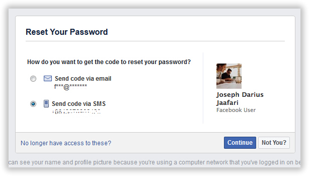 how to recover facebook password