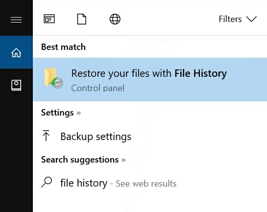 restore your files