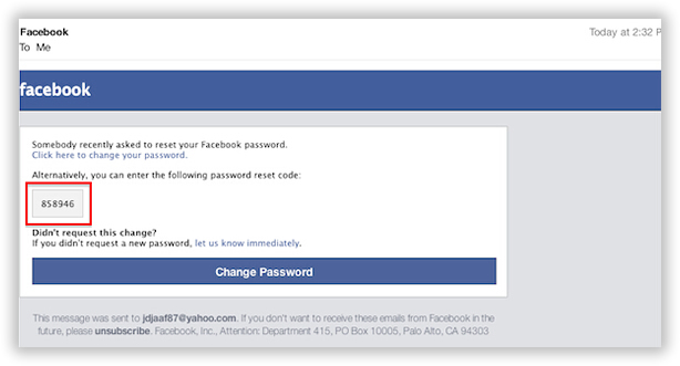 how to recover facebook password