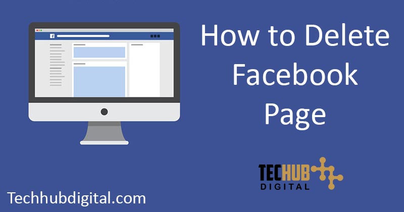 How to delete facebook page