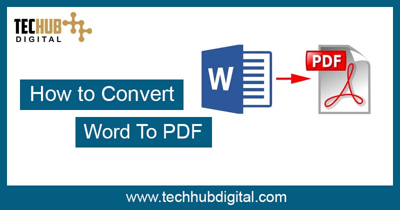 How to convert Word to PDF