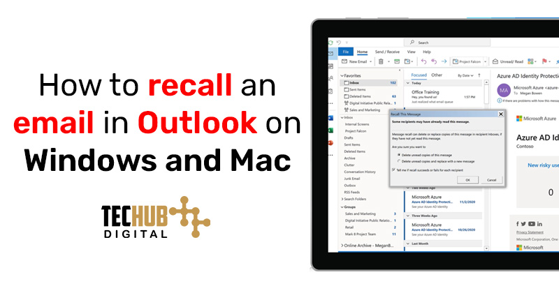 recall an email in Outlook